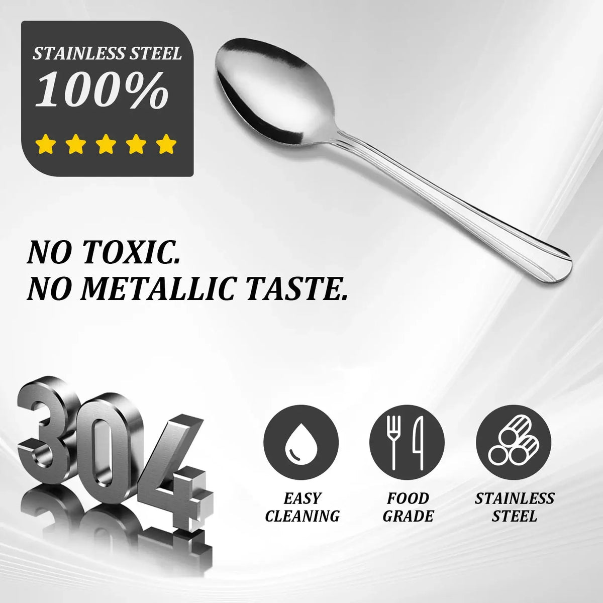 KOOMADE 16/36/60Pcs Stainless Steel Flatware Set, Mirror Polished Knives Forks Spoons, Dishwasher Safe for Home Holiday Dinner Gift from PriceLows™