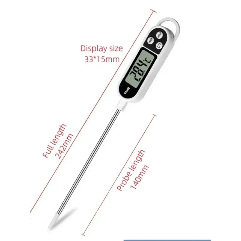 Stainless Steel Probe Type Household Food Thermometer Pen Type Milk Temperature Cooking Food Thermometer from PriceLows™