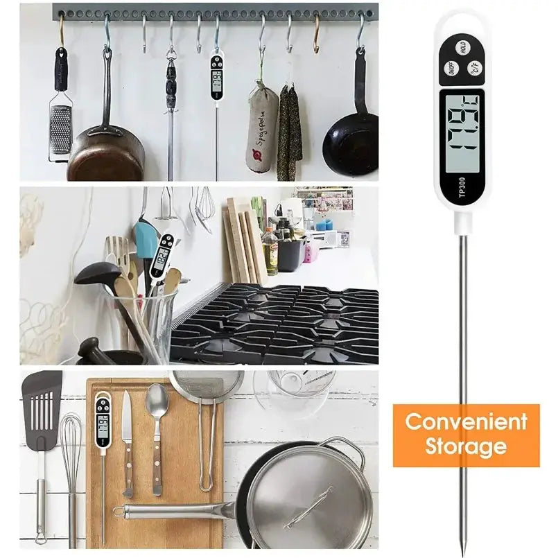 Stainless Steel Probe Type Household Food Thermometer Pen Type Milk Temperature Cooking Food Thermometer from PriceLows™