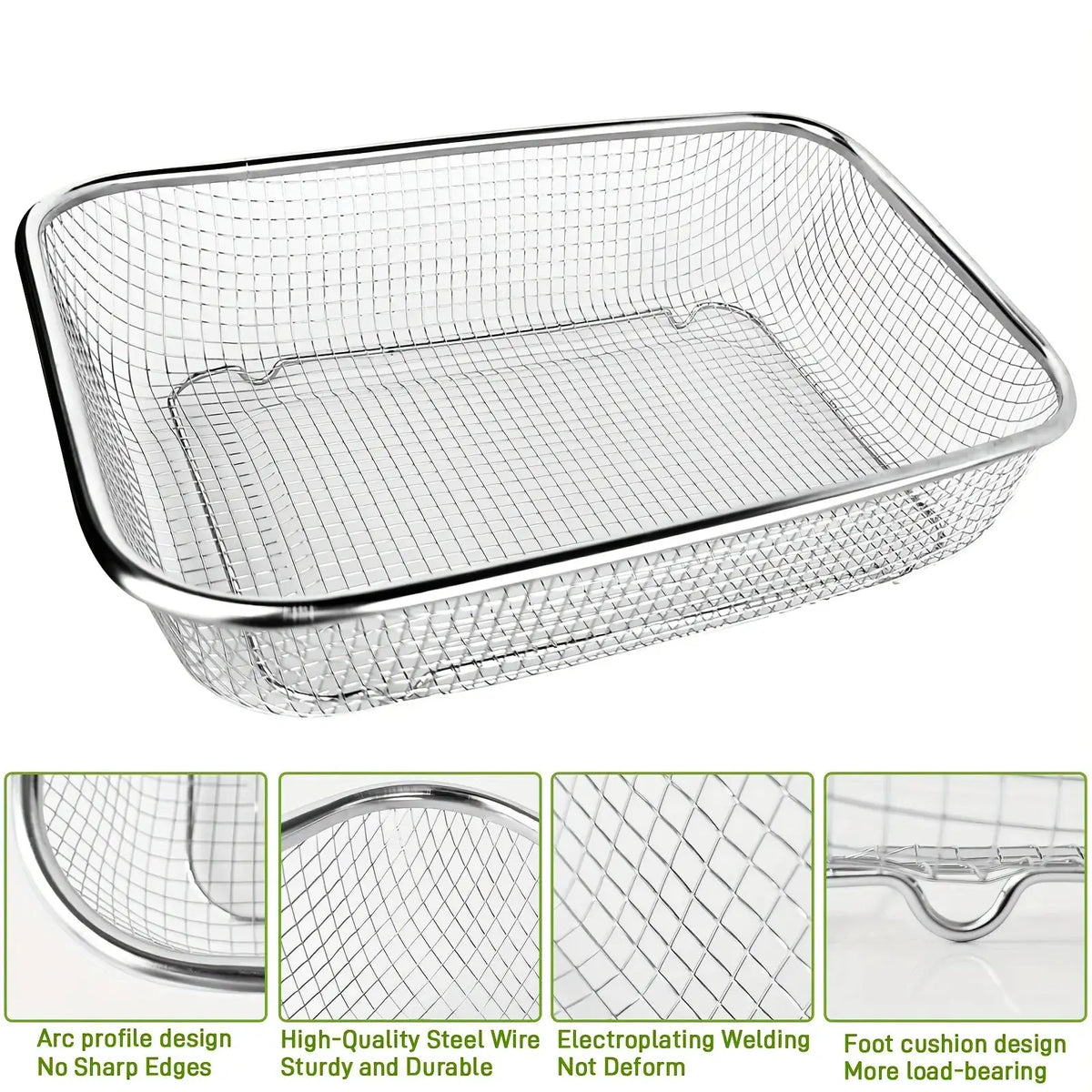 Stainless Steel Soil Sieve - Mesh Gardening Sieve for Rock Filtering, Composting and Sand, Durable and Anti-rust Hand Tools from PriceLows™