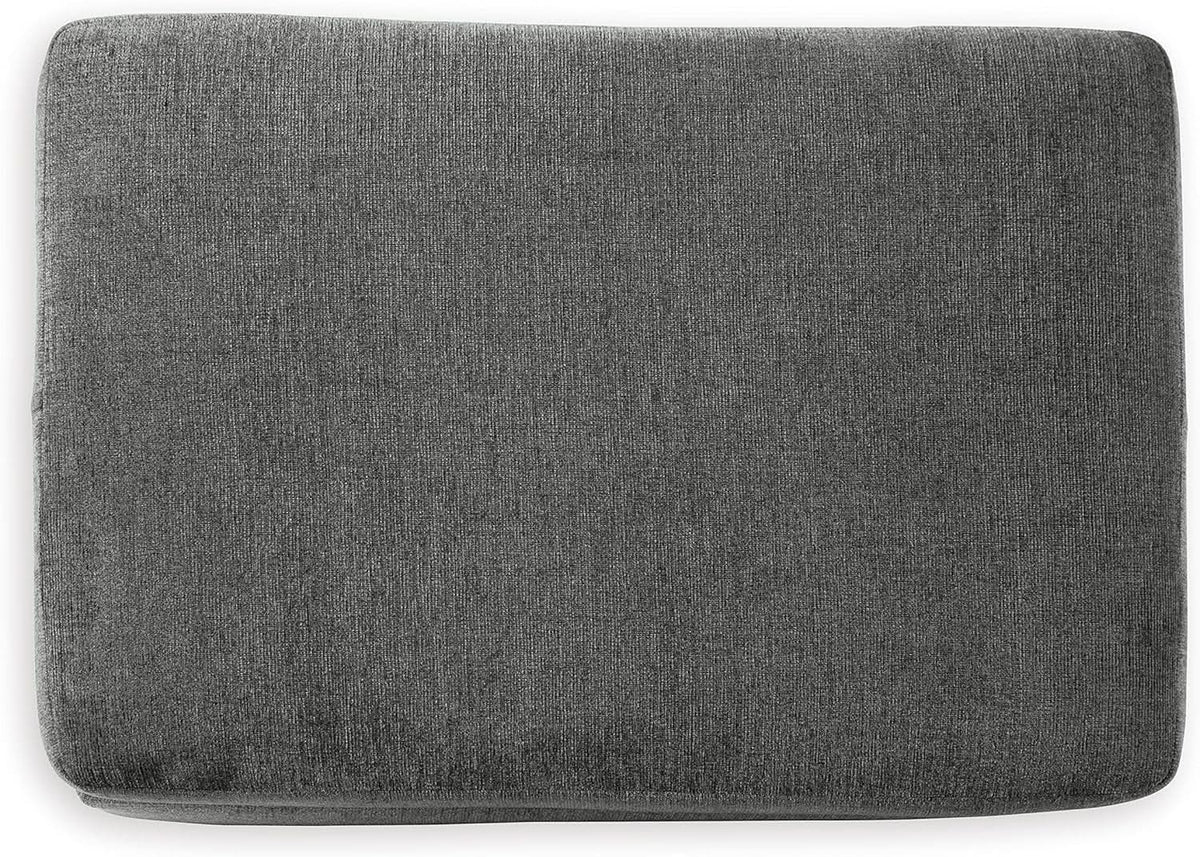 Stairatt Rectangular Gray Upholstered Ottoman Cushioned from PriceLows™