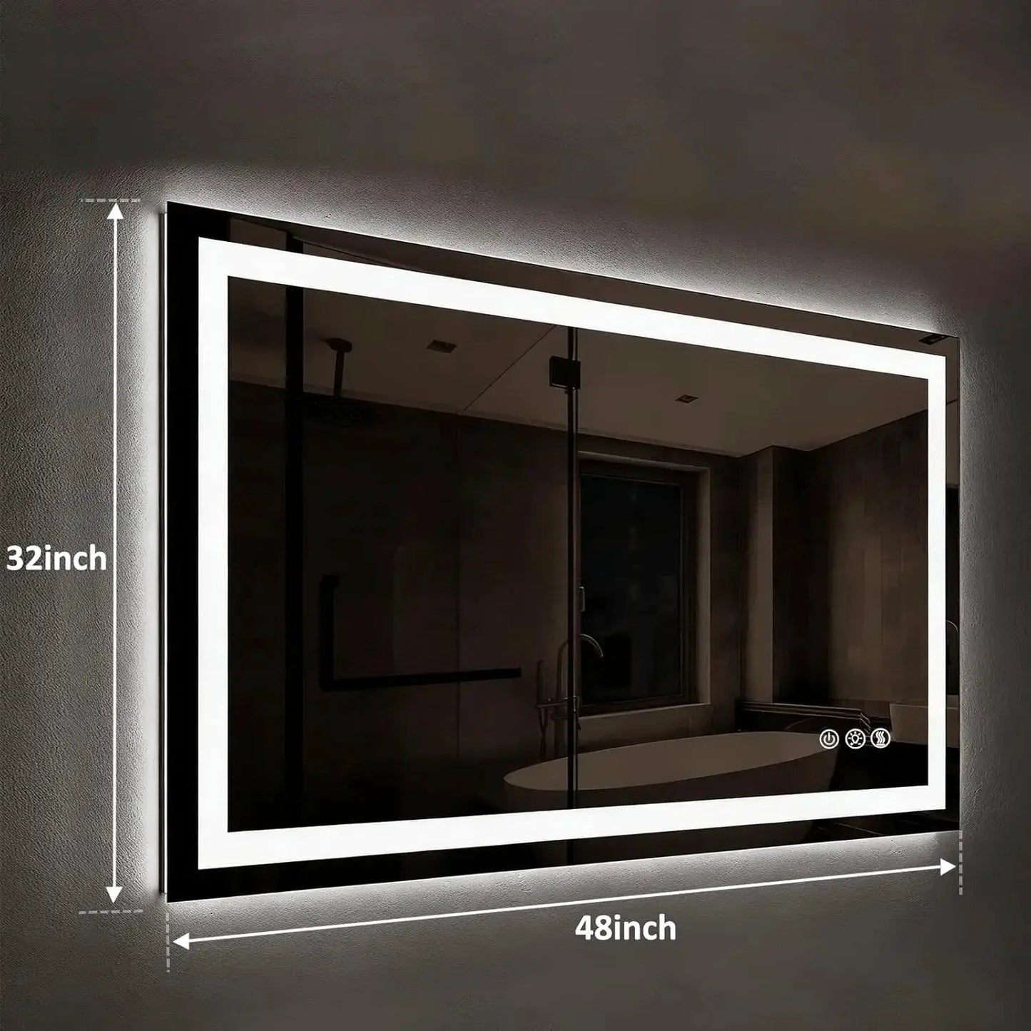 Standard Sleek Backlit LED Bathroom Mirror from PriceLows™