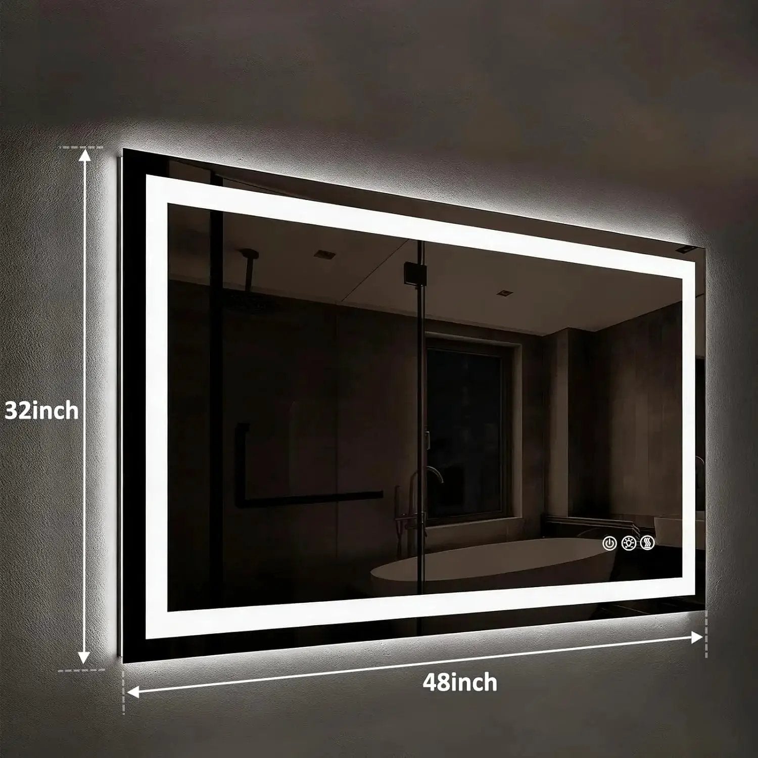 Standard Sleek Backlit LED Bathroom Mirror from PriceLows™
