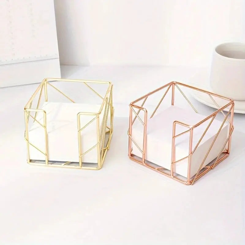 Sticky Note & Memo Box Holder, Post Note Dispenser, Desk Organizer Storage Box for Home School Office from PriceLows™