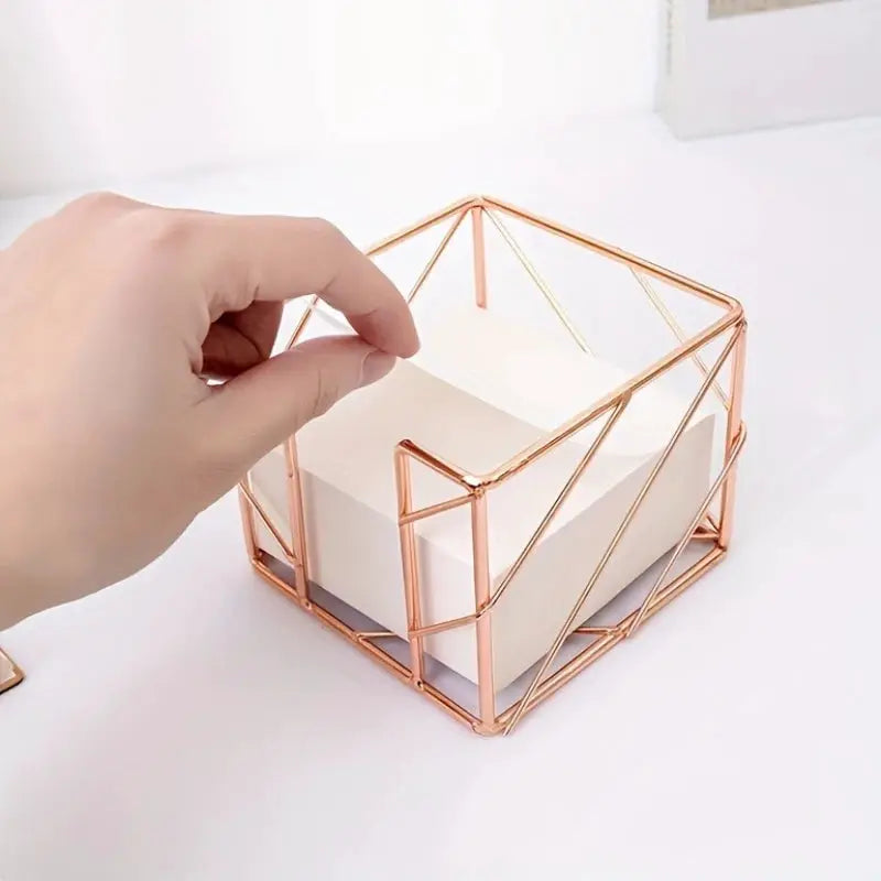Sticky Note & Memo Box Holder, Post Note Dispenser, Desk Organizer Storage Box for Home School Office from PriceLows™