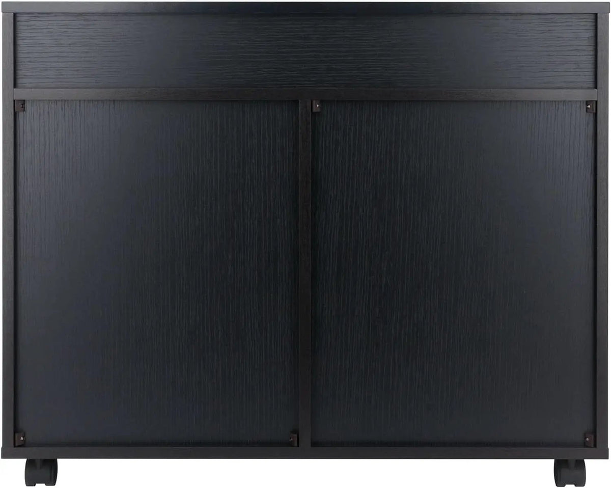 Black Halifax Two Door Storage Cabinet With Four Drawers from PriceLows™
