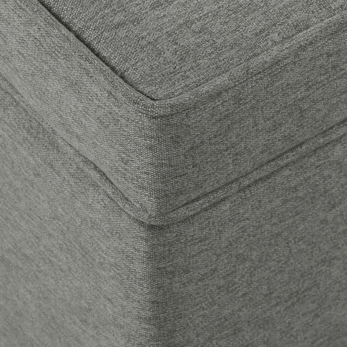 24 Inch Gray Fabric Hidden Storage Ottoman With Hinged Lid from PriceLows™