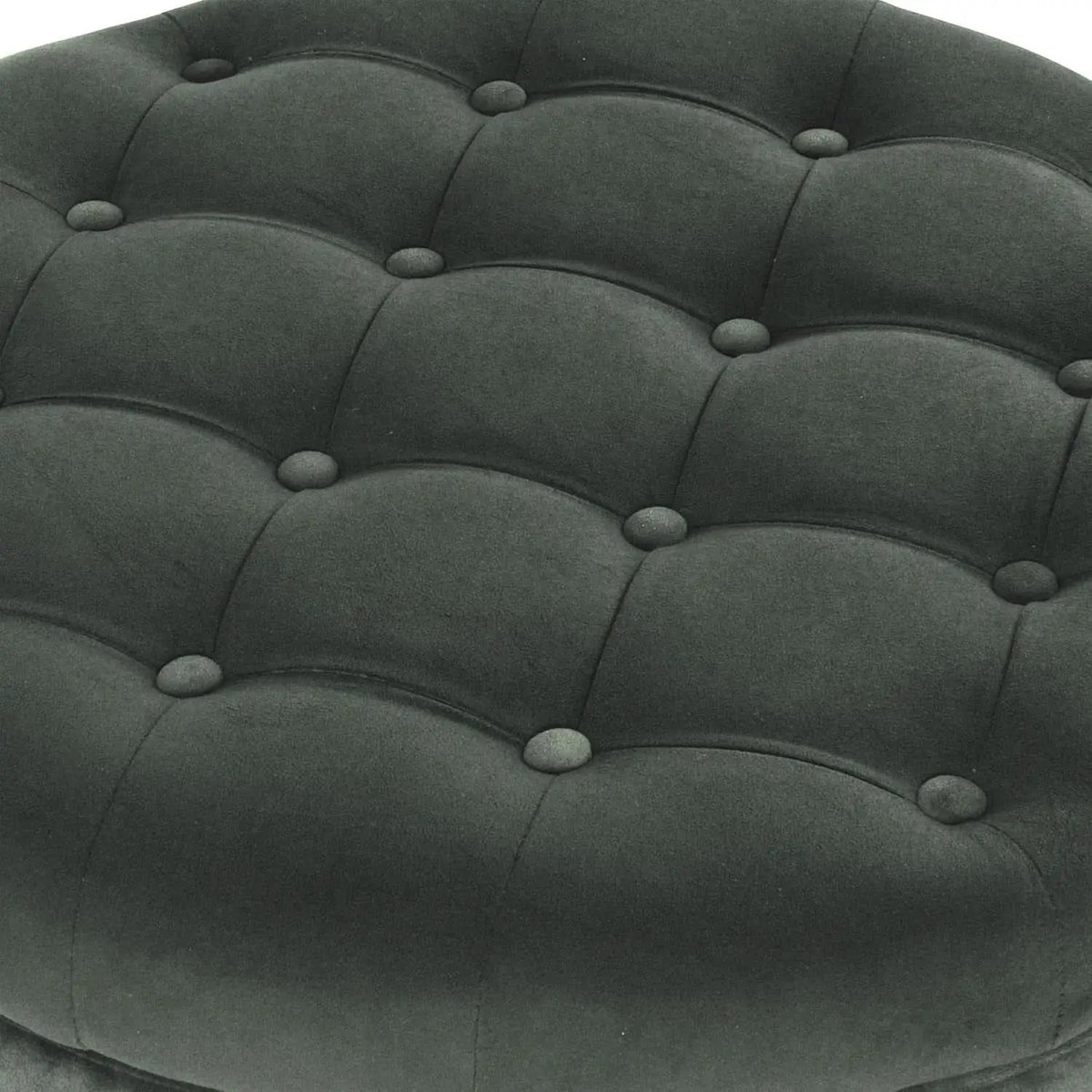 Handcrafted Loden Green Velvet Storage Ottoman 28In from PriceLows™