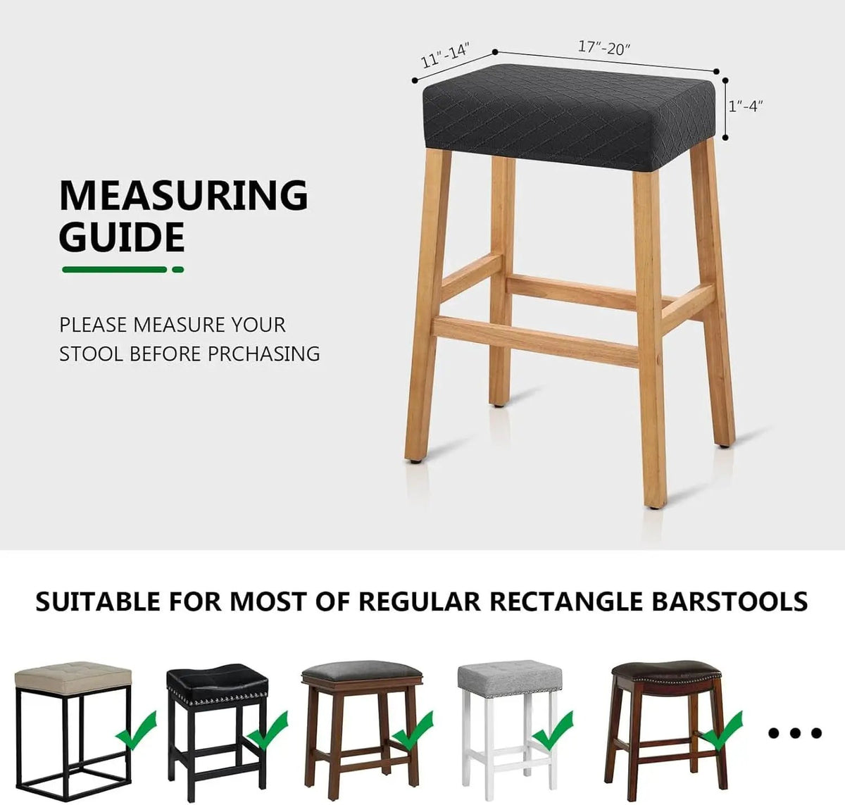Stretch Waterproof Bar Stool Covers 2 Pack For Counter from PriceLows™