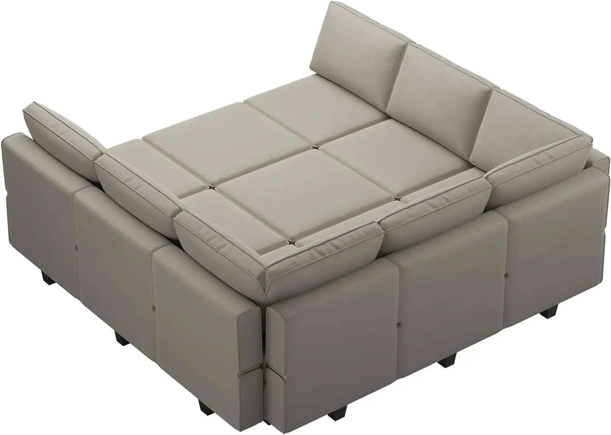 Stylish Modular Sectional Sofa with Reversible Chaise from PriceLows™