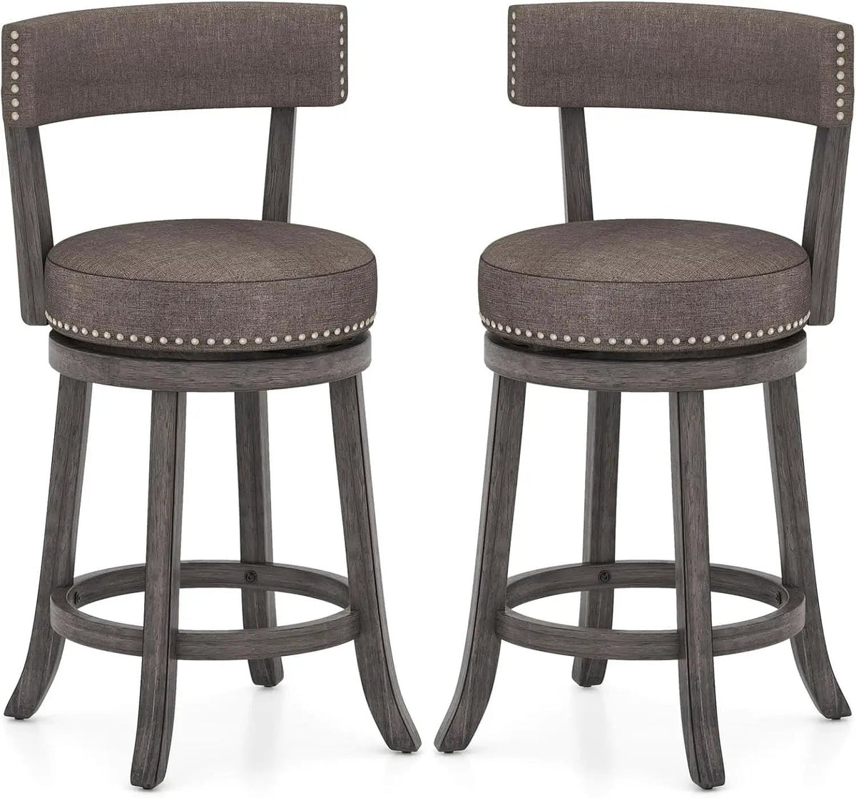 Swivel Bar Stools Set of Two for Kitchen from PriceLows™