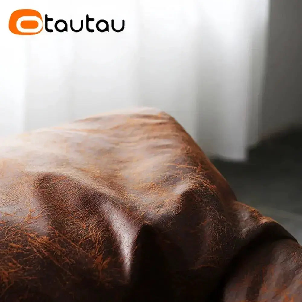 Synthetic Leather Pouf | Dense Fiber Fill | PriceLows™