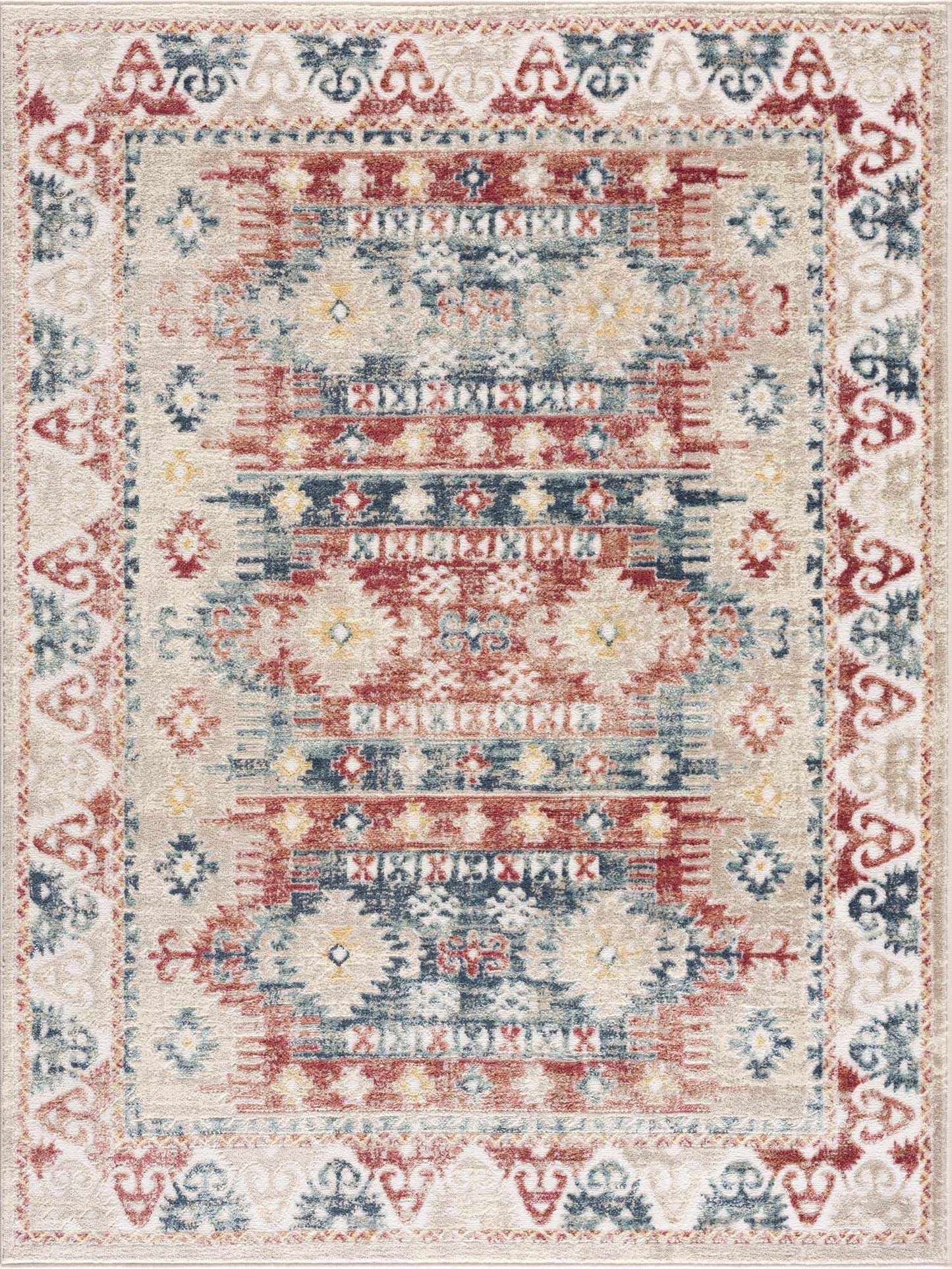 Bindi Blue & Rose Area Rug from PriceLows™