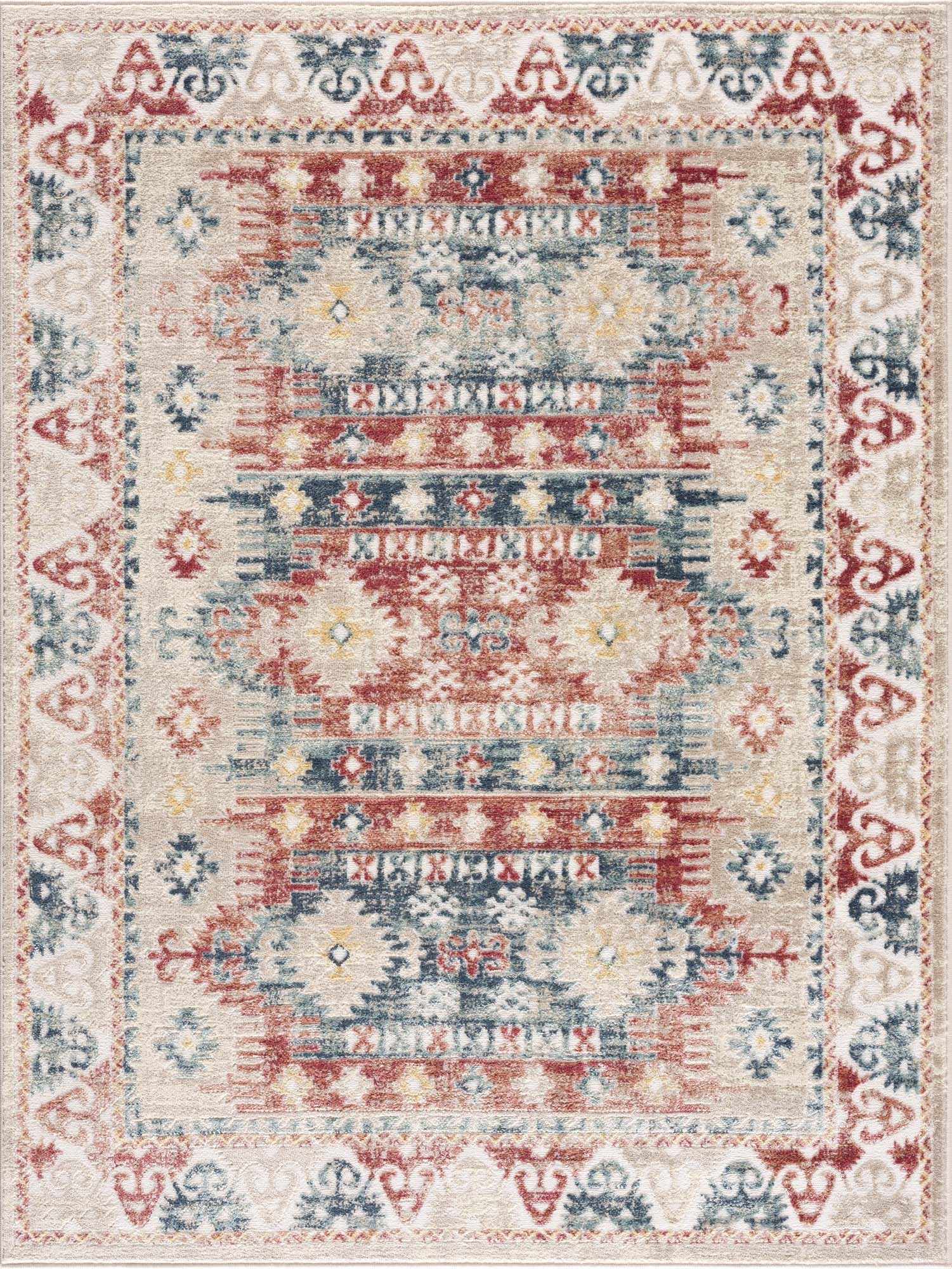 Bindi Blue & Rose Area Rug from PriceLows™
