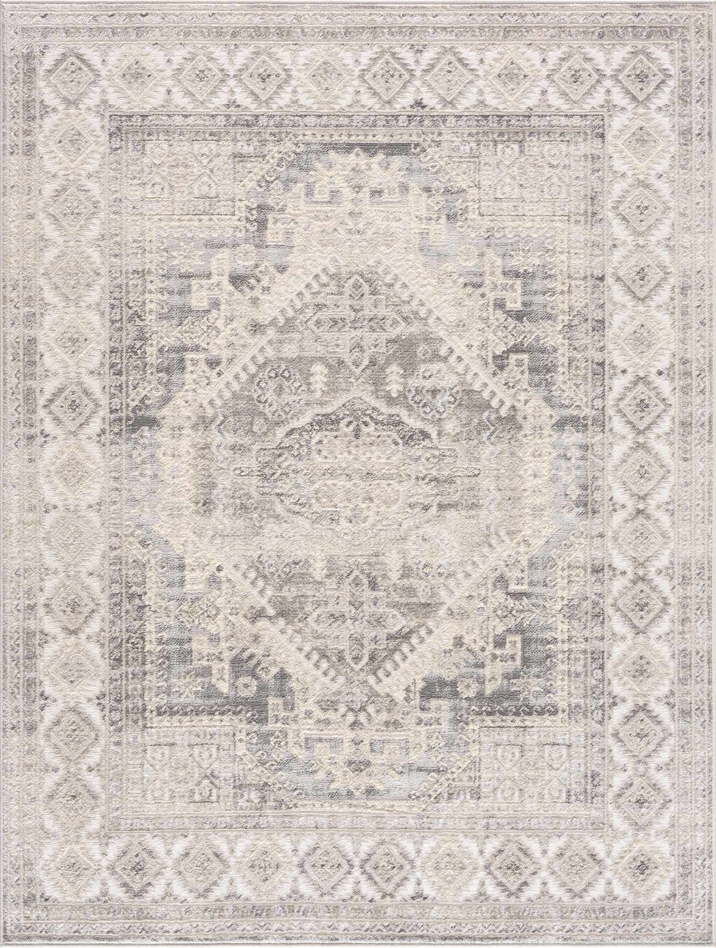 Brend Taupe Medallion Area Rug from PriceLows™