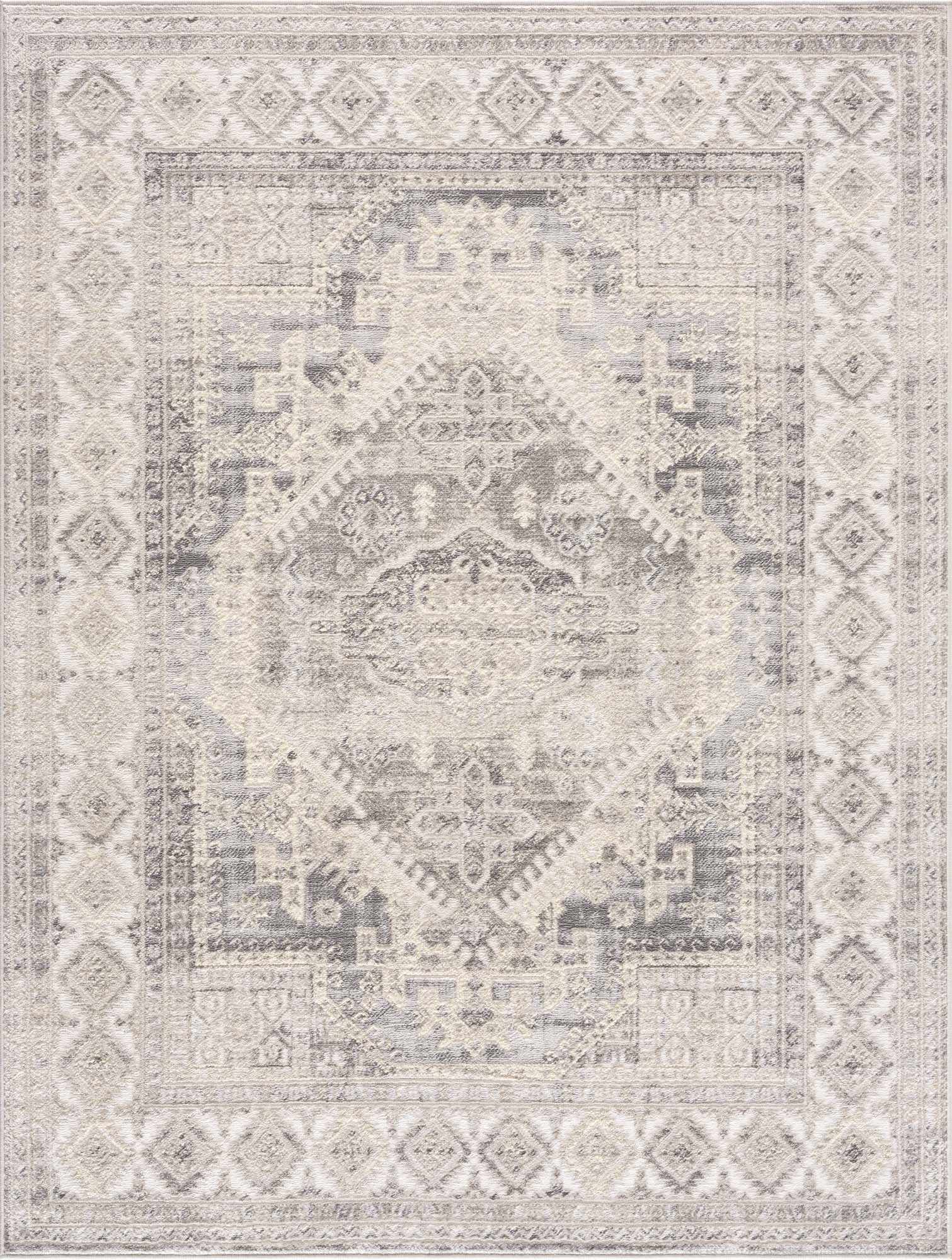 Brend Taupe Medallion Area Rug from PriceLows™