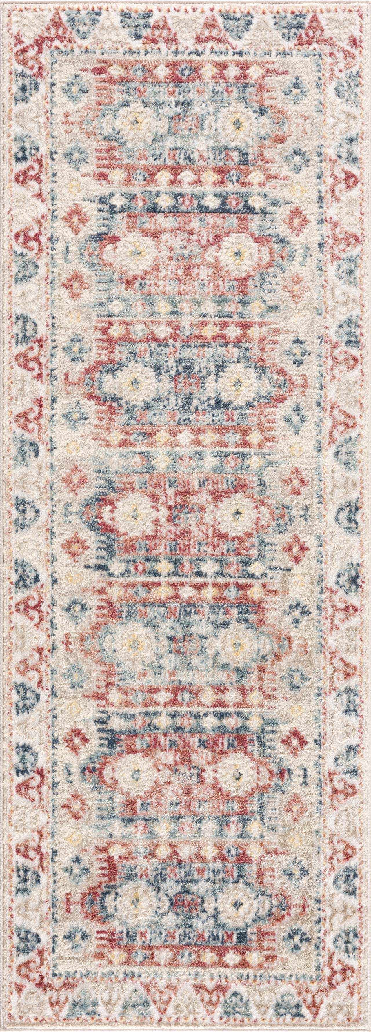 Bindi Blue & Rose Area Rug from PriceLows™