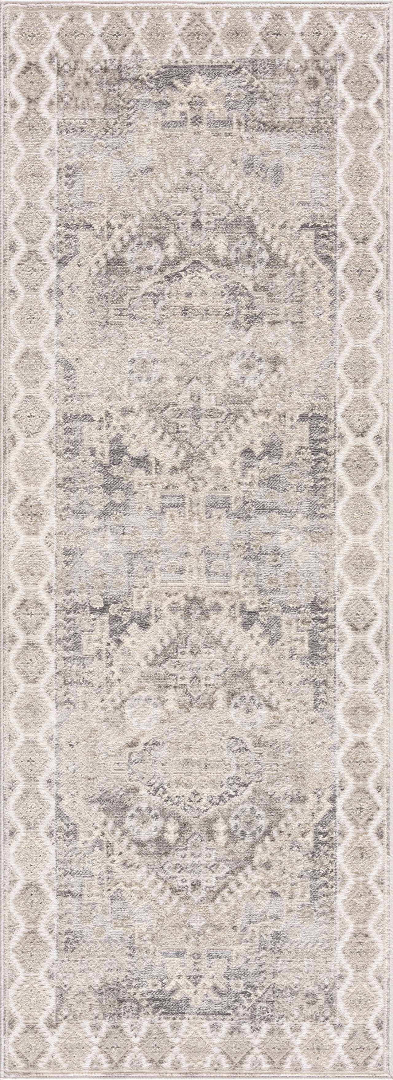 Brend Taupe Medallion Area Rug from PriceLows™