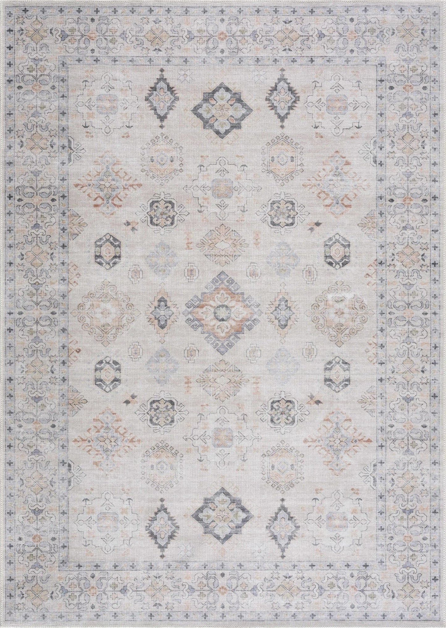Beige Beckett Vintage Washable Area Rug from PriceLows™