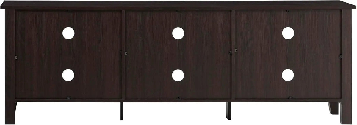 70 Inch TV Stand Espresso Finish With Adjustable Shelves from PriceLows™