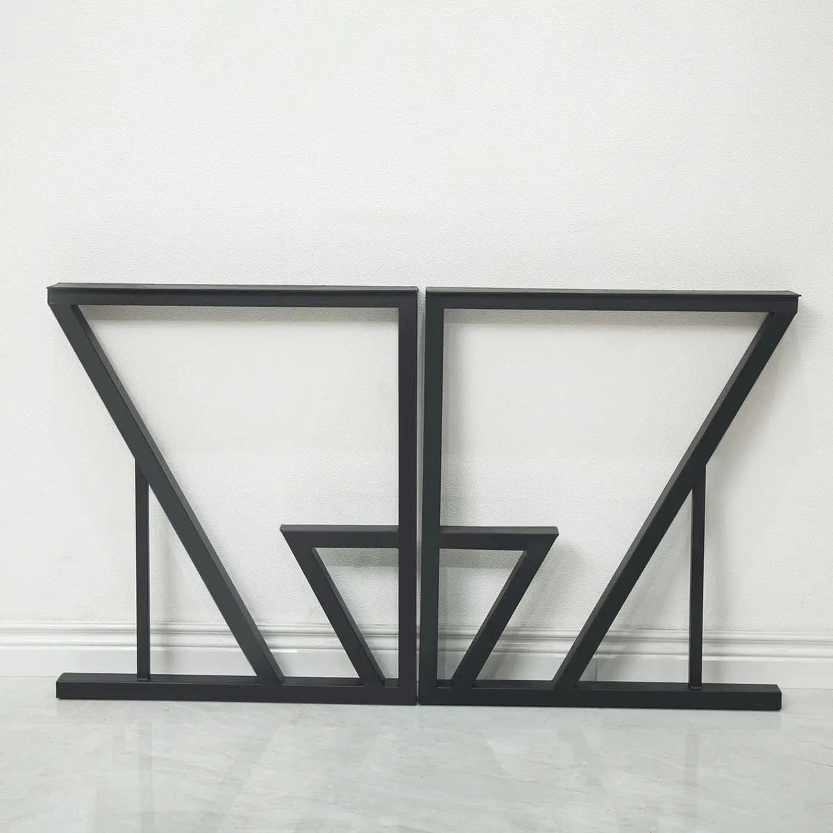 Black Iron Table Legs 28 Inches Industrial Strength from PriceLows™
