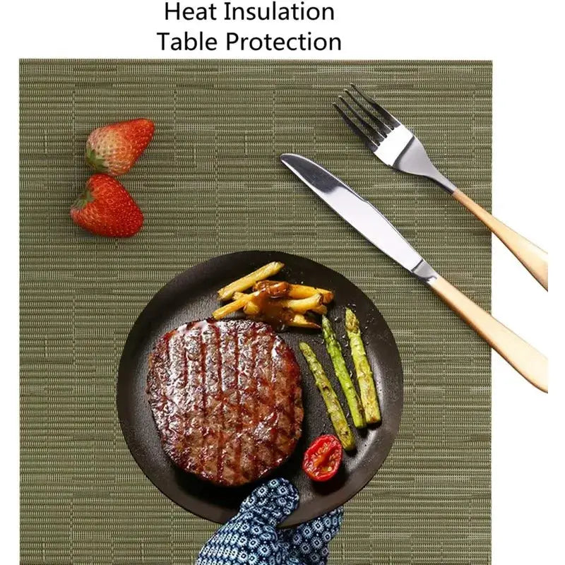 Table Placemats | Heatproof Vinyl | PriceLows™