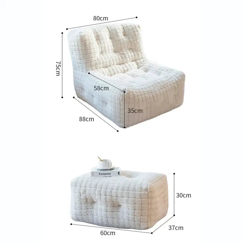 Vacuum Compression Sofa Tatami Backrest Home Living Room Bedroom Single Relaxing Comfortable with Backrest Sofa Sponge Filled from PriceLows™