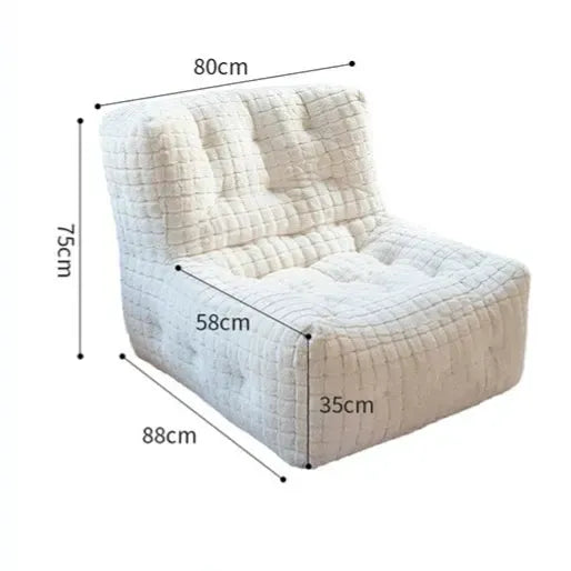 Vacuum Compression Sofa Tatami Backrest Home Living Room Bedroom Single Relaxing Comfortable with Backrest Sofa Sponge Filled from PriceLows™