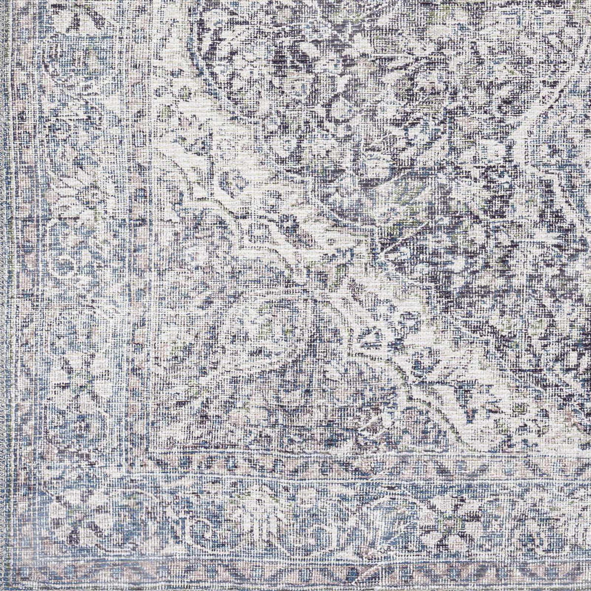 Tavas Blue Medallion Washable Rug from PriceLows™