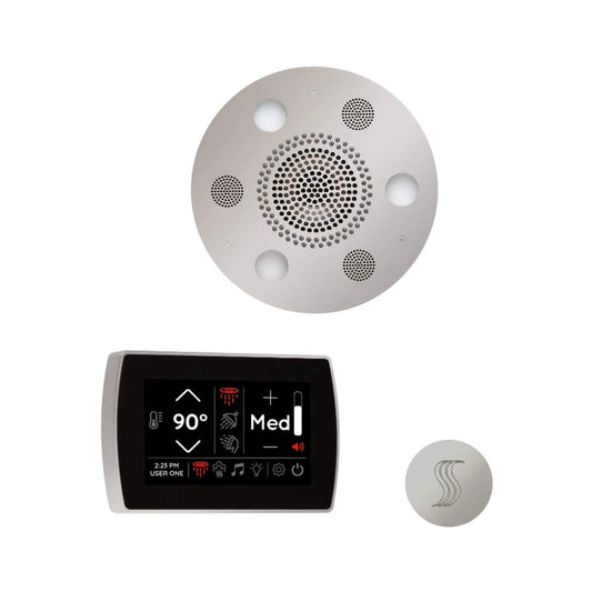 ThermaSol SignaTouch 5 Inch Polished Nickel Round Steam Control Package With | 5 Inch | Steam Shower | Bathroom