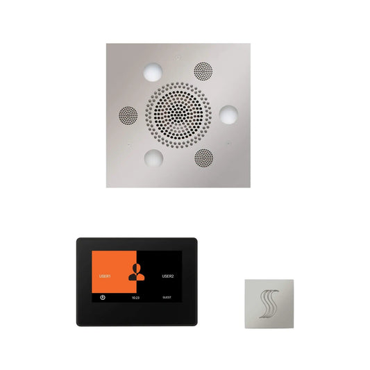 ThermaSol ThermaTouch 7-Inch Polished Chrome Square Steam Control Package | 7 Inch | Steam Shower | Bathroom