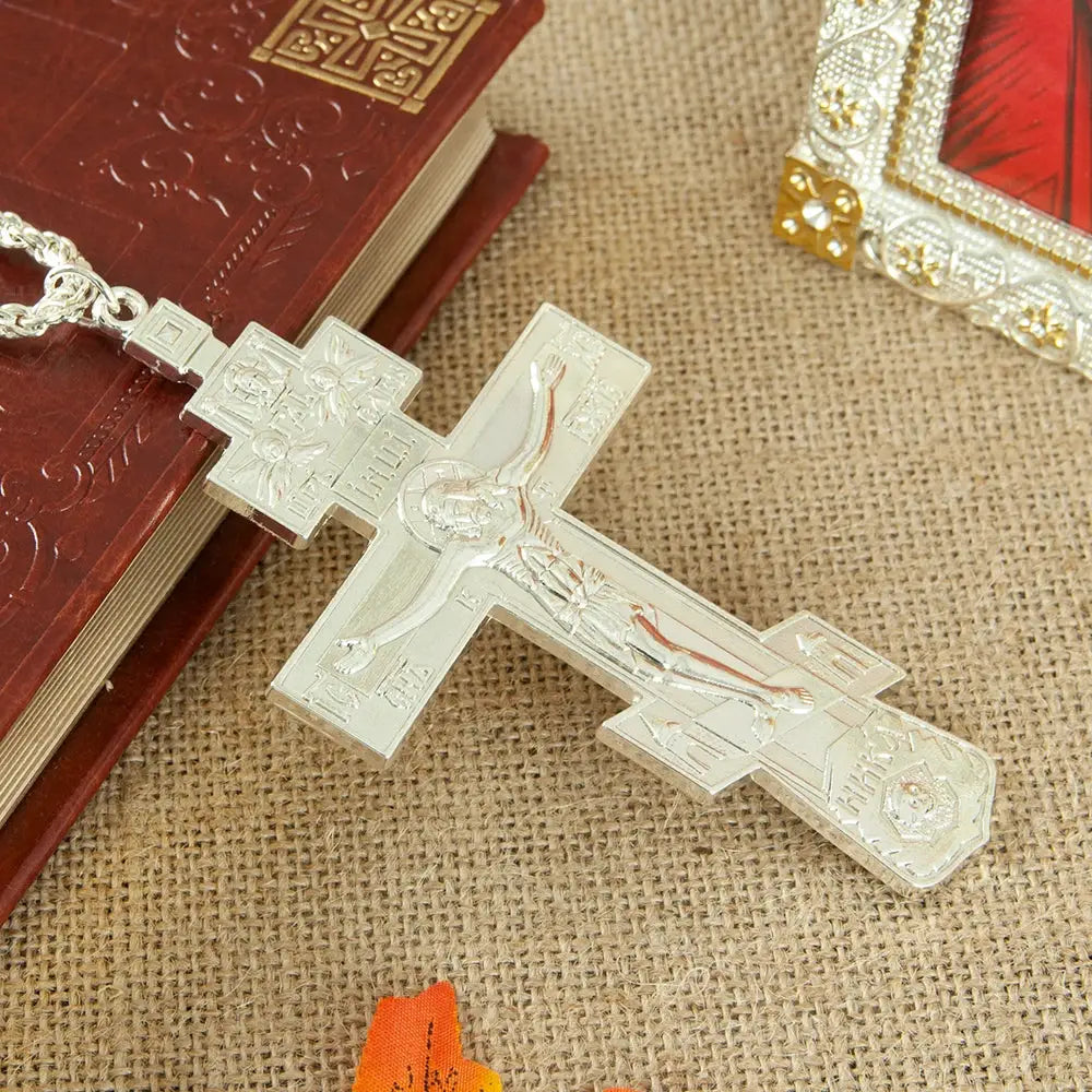 Three Bar Cross Necklace | Gold Plated | PriceLows™
