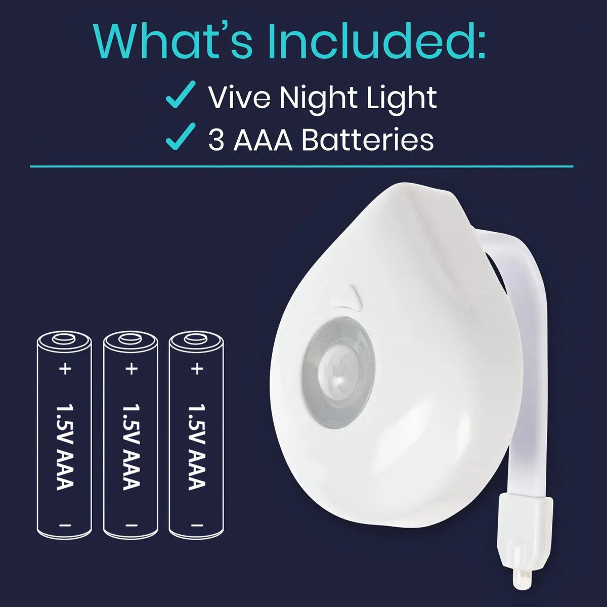 Toilet Night Light | Motion Sensor | 8 Color LEDs | AAA Included from PriceLows™