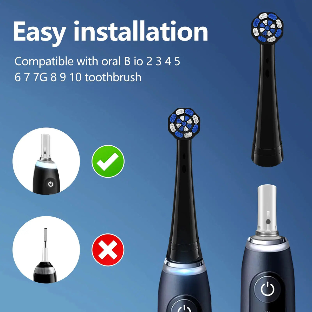 2026 new toothbrush replacement brush head, compatible with iO2/3/4/5/6/7/8/9/10 full series from PriceLows™
