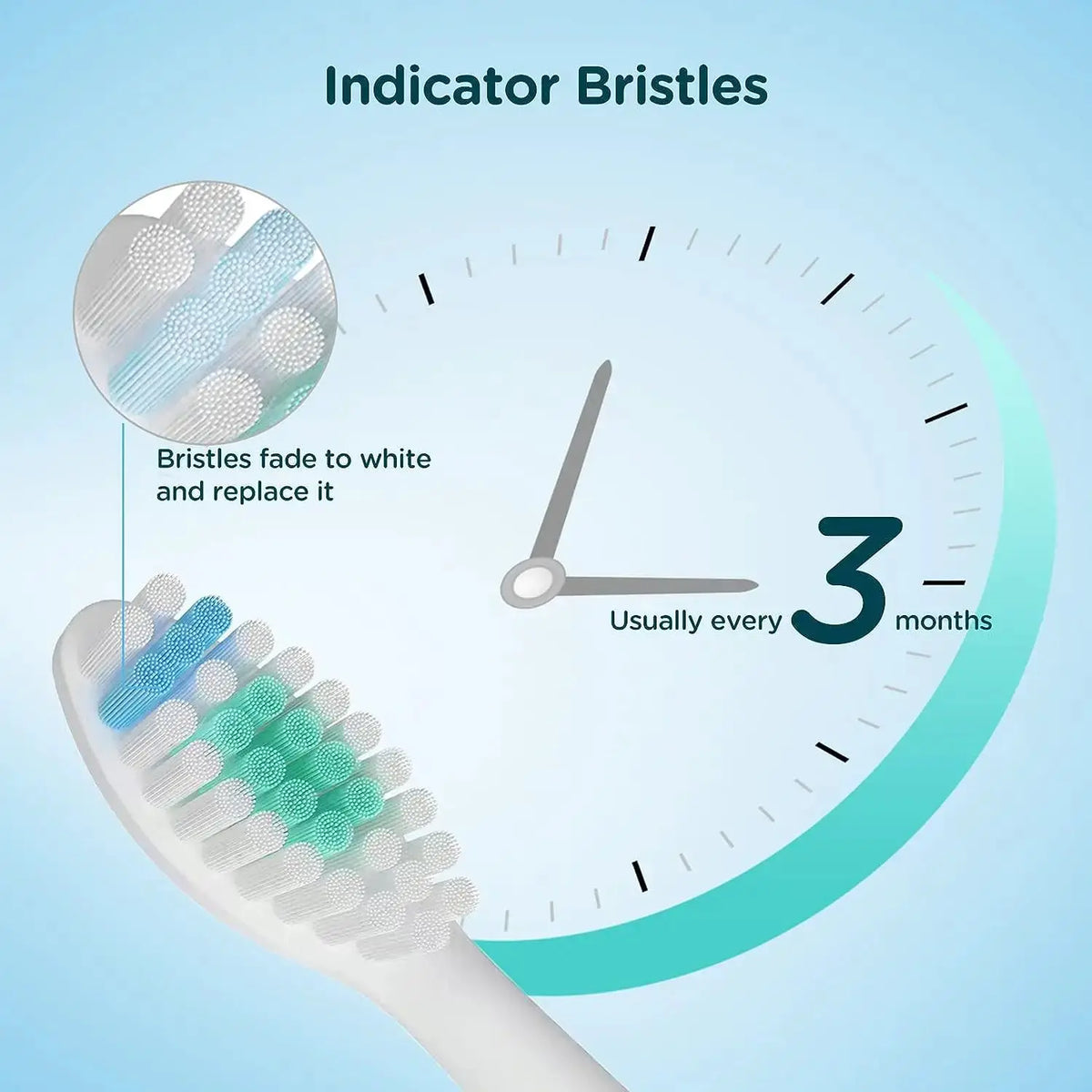 1/4/6pcs Replacement Toothbrush Heads Compatible with Philips Sonicare E-Series HX7022/66 HX7023/30 from PriceLows™