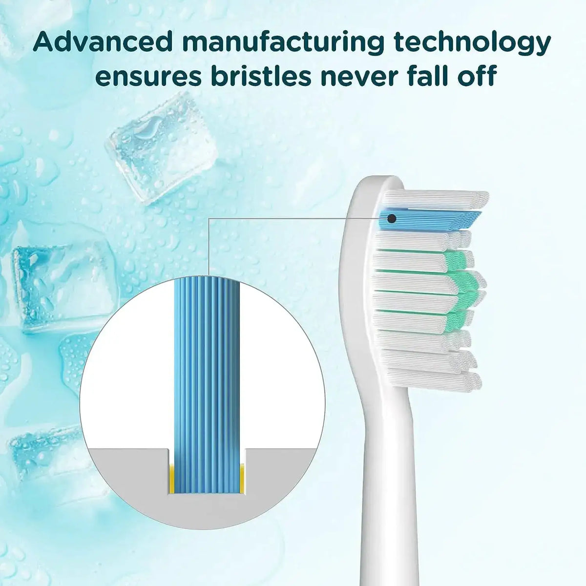 1/4/6pcs Replacement Toothbrush Heads Compatible with Philips Sonicare E-Series HX7022/66 HX7023/30 from PriceLows™