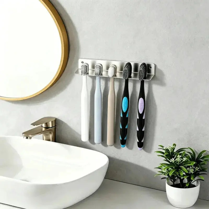 Toothbrush Holder | 5 Slot Wall Mount | PriceLows™