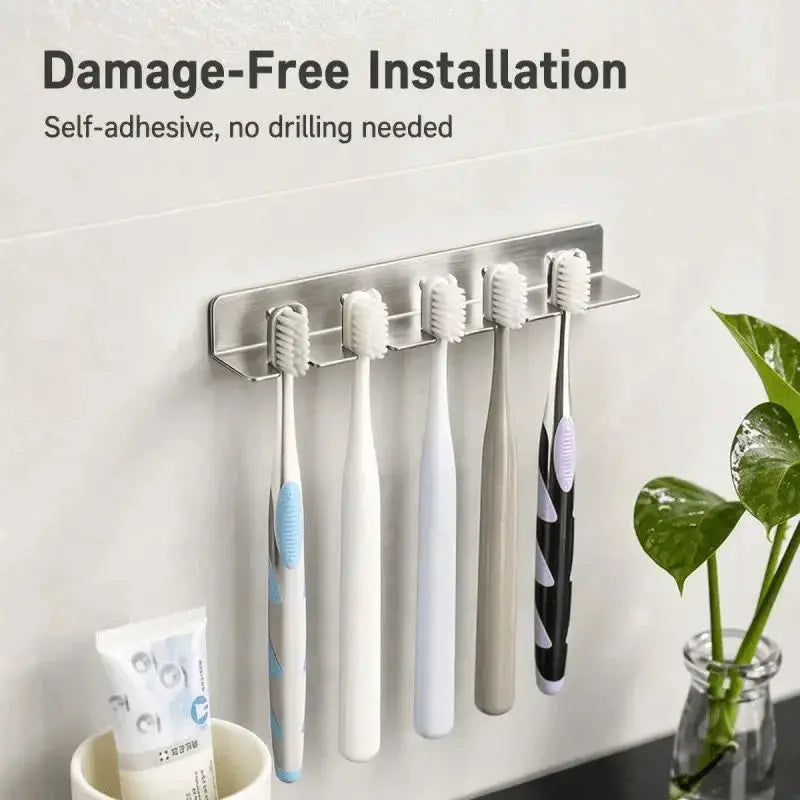 Toothbrush Holder | 5 Slot Wall Mount | PriceLows™