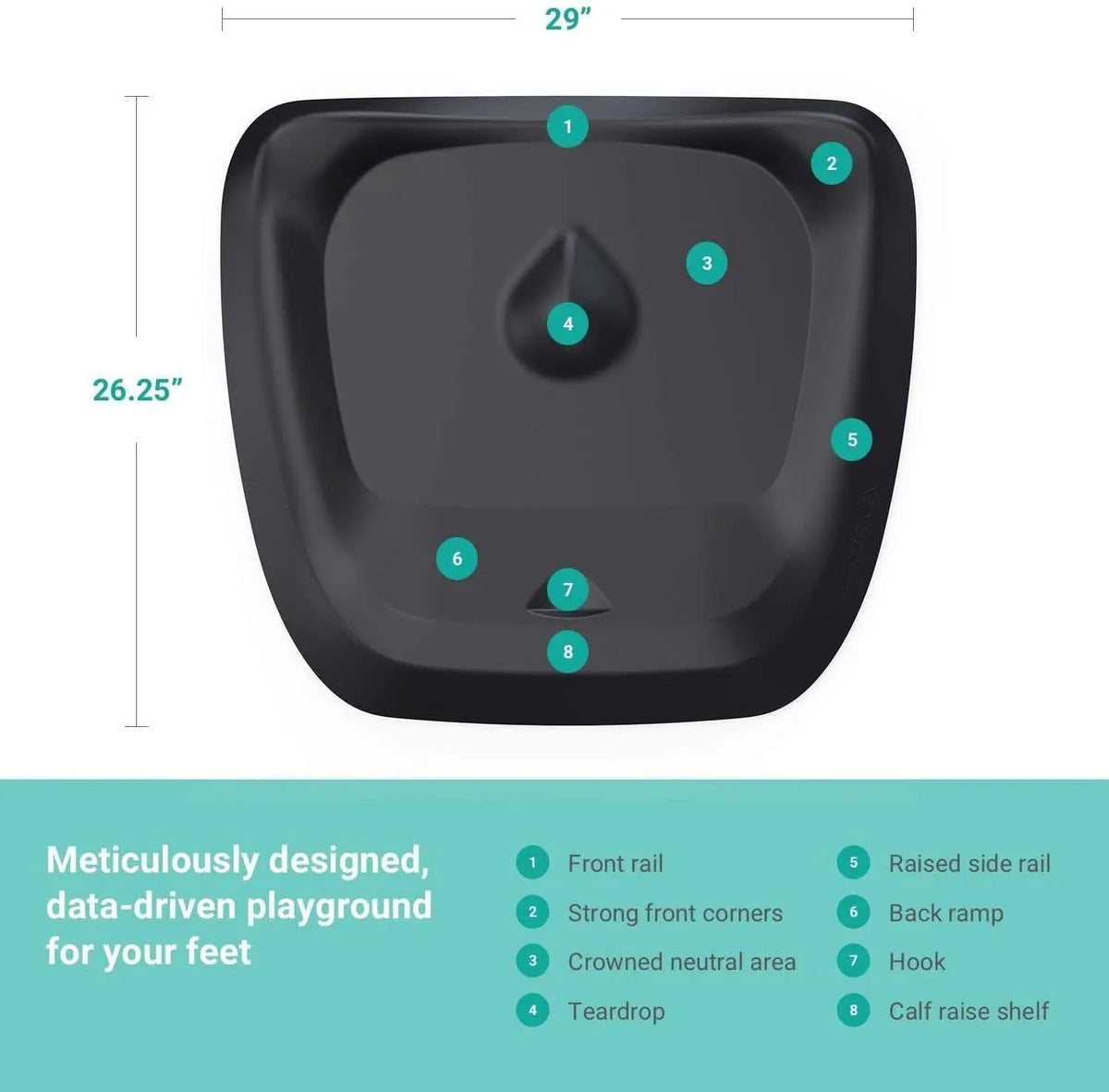 Topo Anti Fatigue Standing Desk Mat Obsidian Black from PriceLows™