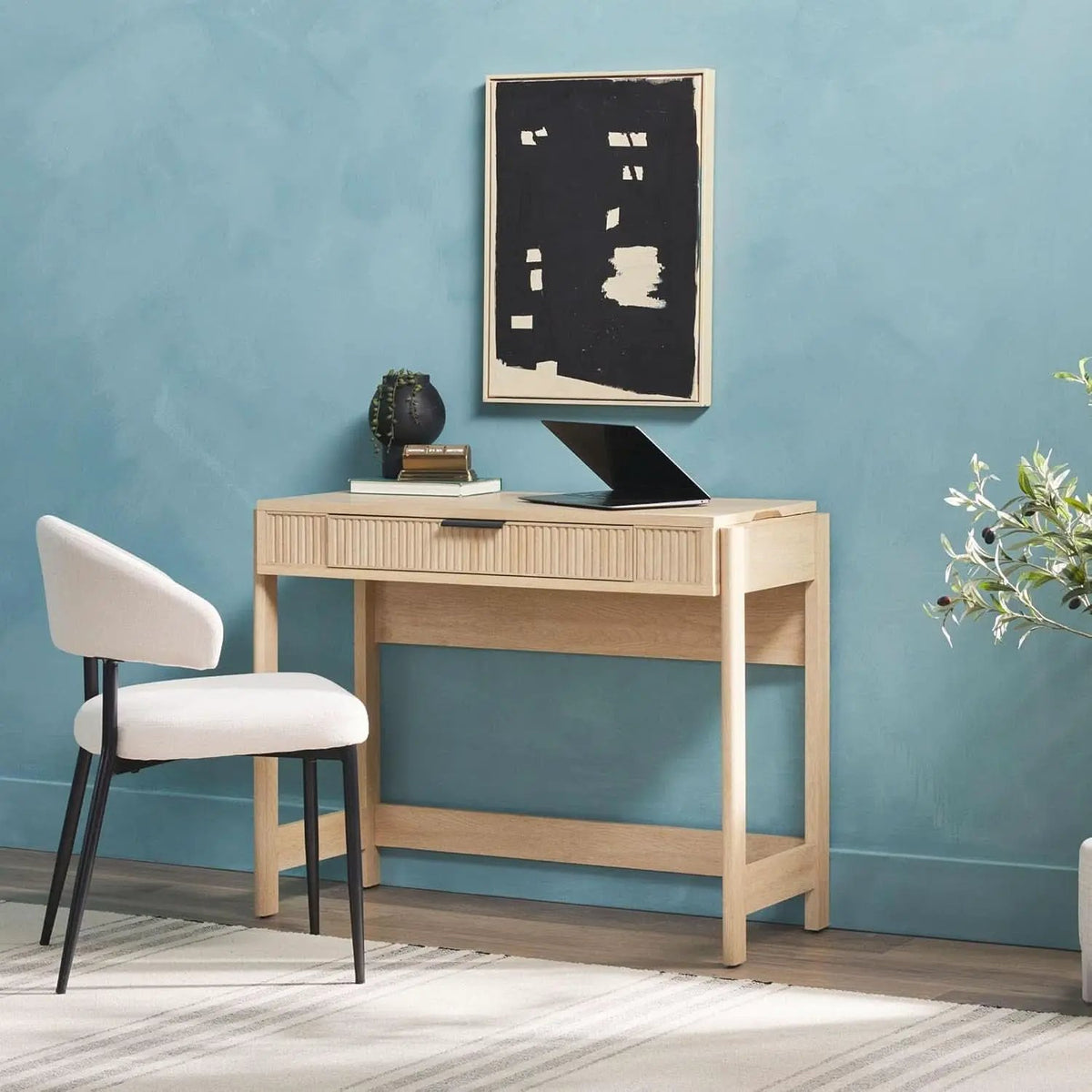 Transitional Lift-Top Desk With Storage And Adjustable Height from PriceLows™