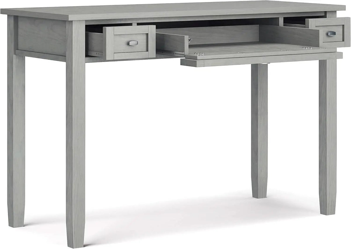 Transitional Solid Wood Writing Desk with Key Features from PriceLows™