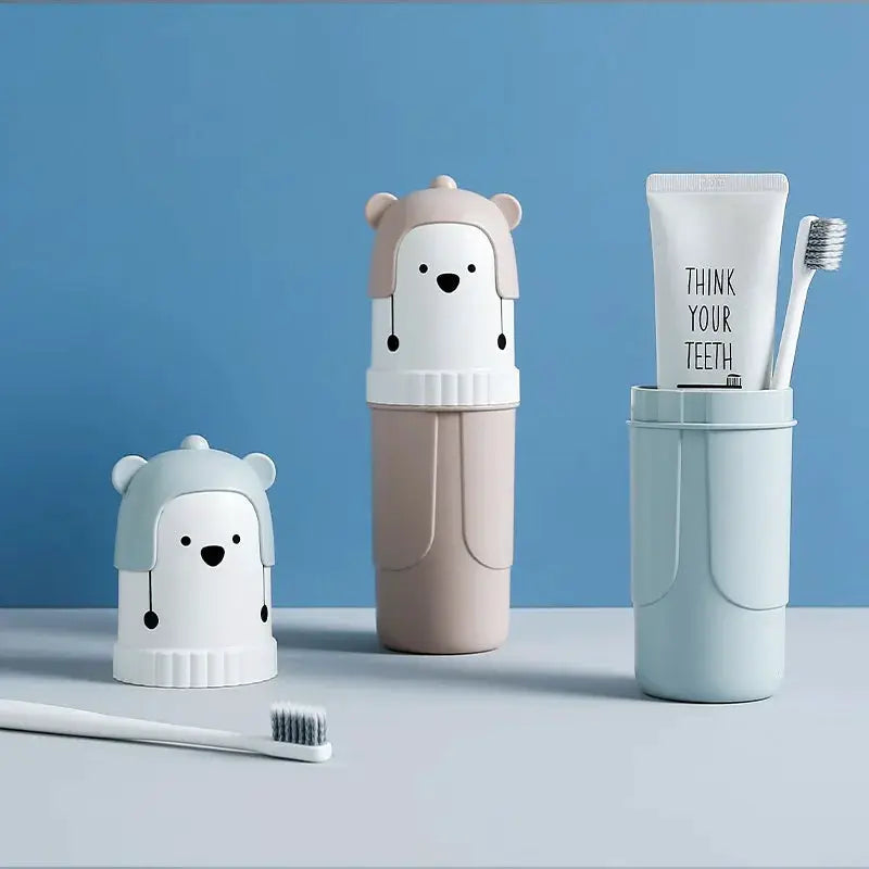 Travel Toothbrush Holder | Cartoon Bear | PriceLows™
