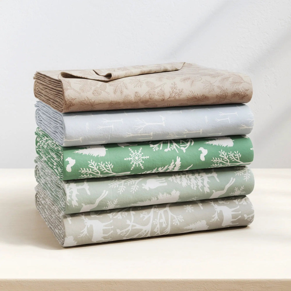 Turkish Cotton Flannel Sheet Set - Elevated Lodge Collection from PriceLows™