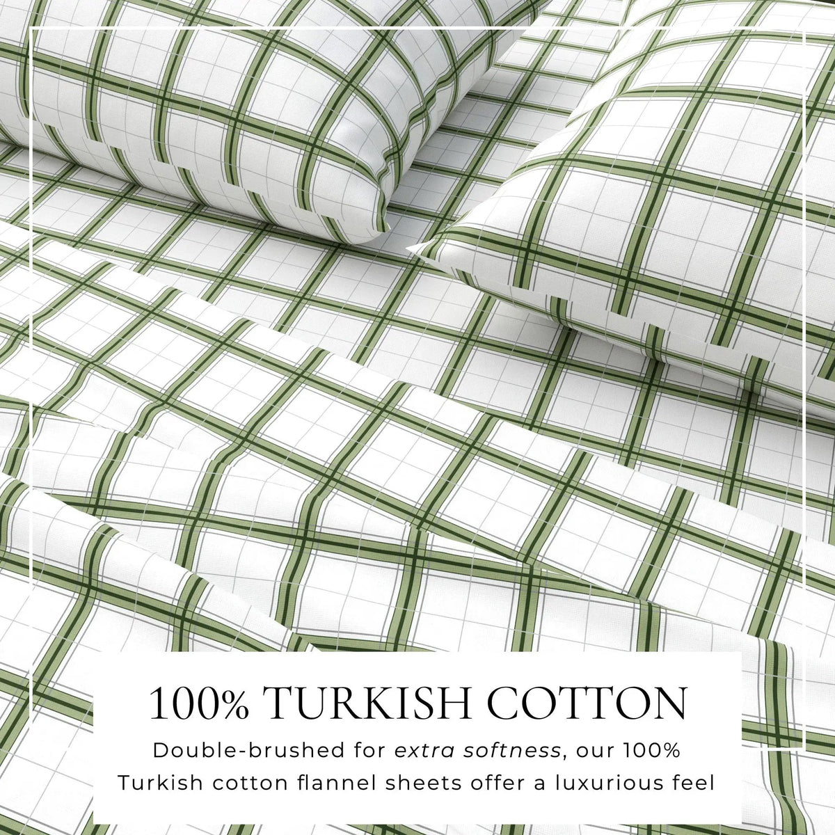Turkish Cotton Flannel Sheet Set - Plaid & Stripe Collection from PriceLows™