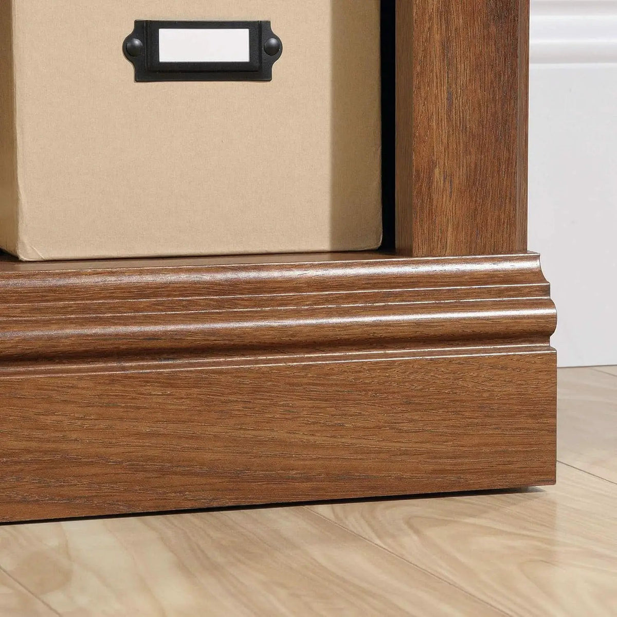 Two Tier Wooden Bookcase With Adjustable Shelf In Oiled Oak For Home Office And Living Room from PriceLows™