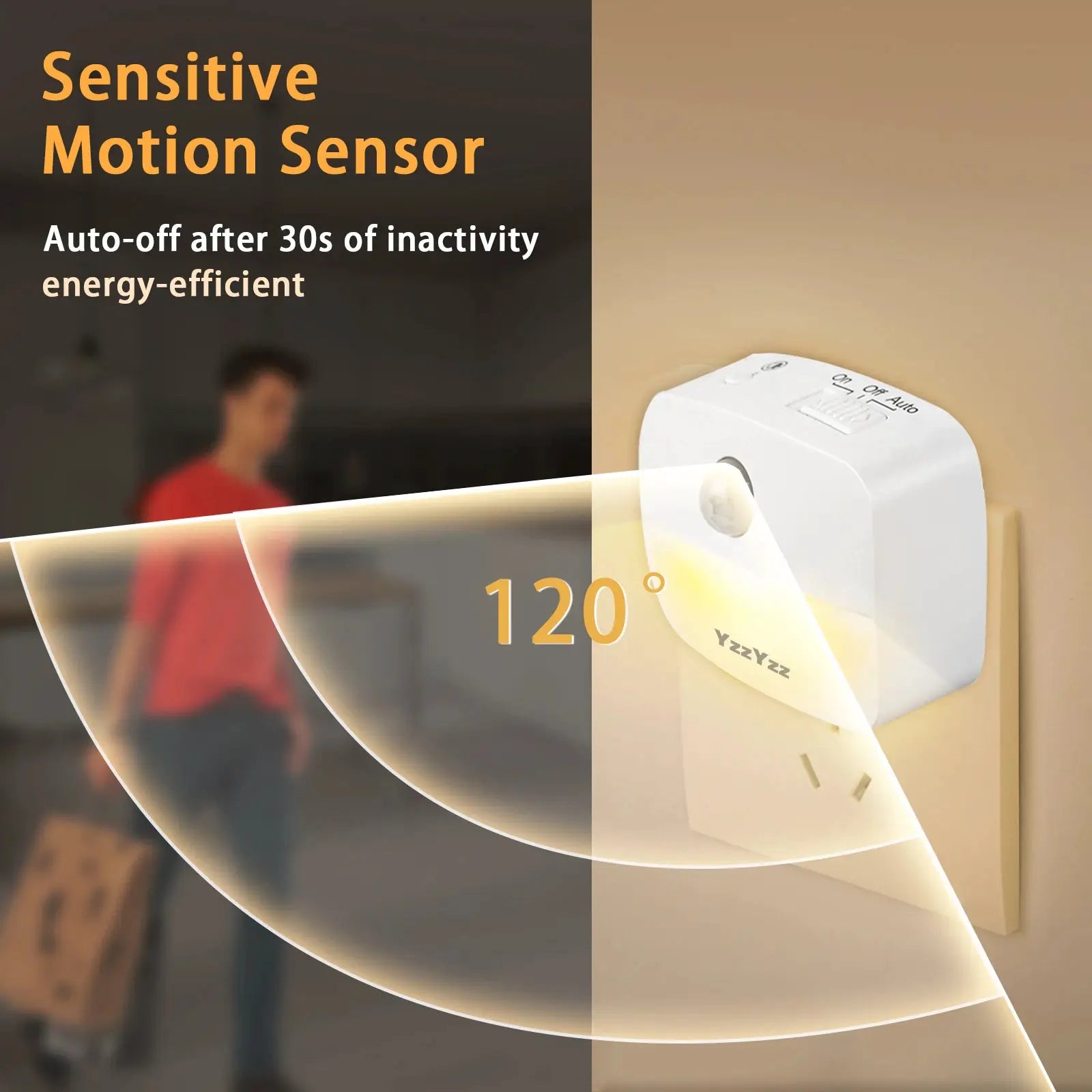 LED Night Light | PIR Motion Sensor | US EU Plug 110V 240V | No Variants from PriceLows™