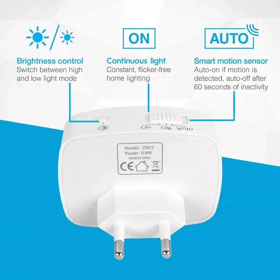 LED Night Light | PIR Motion Sensor | US EU Plug 110V 240V | No Variants from PriceLows™