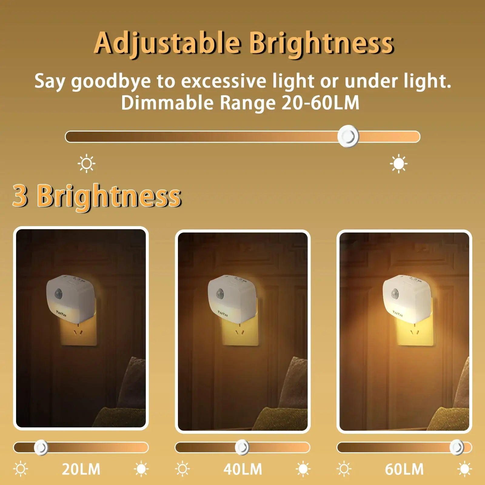 LED Night Light | PIR Motion Sensor | US EU Plug 110V 240V | No Variants from PriceLows™