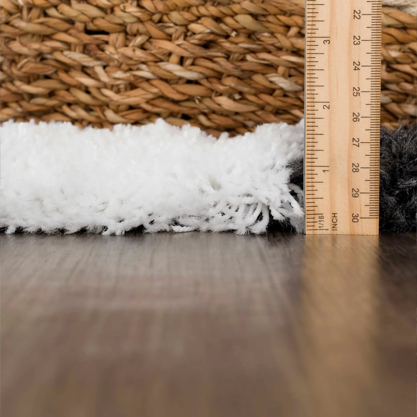 Atira Black & White Checkered Area Rug from PriceLows™