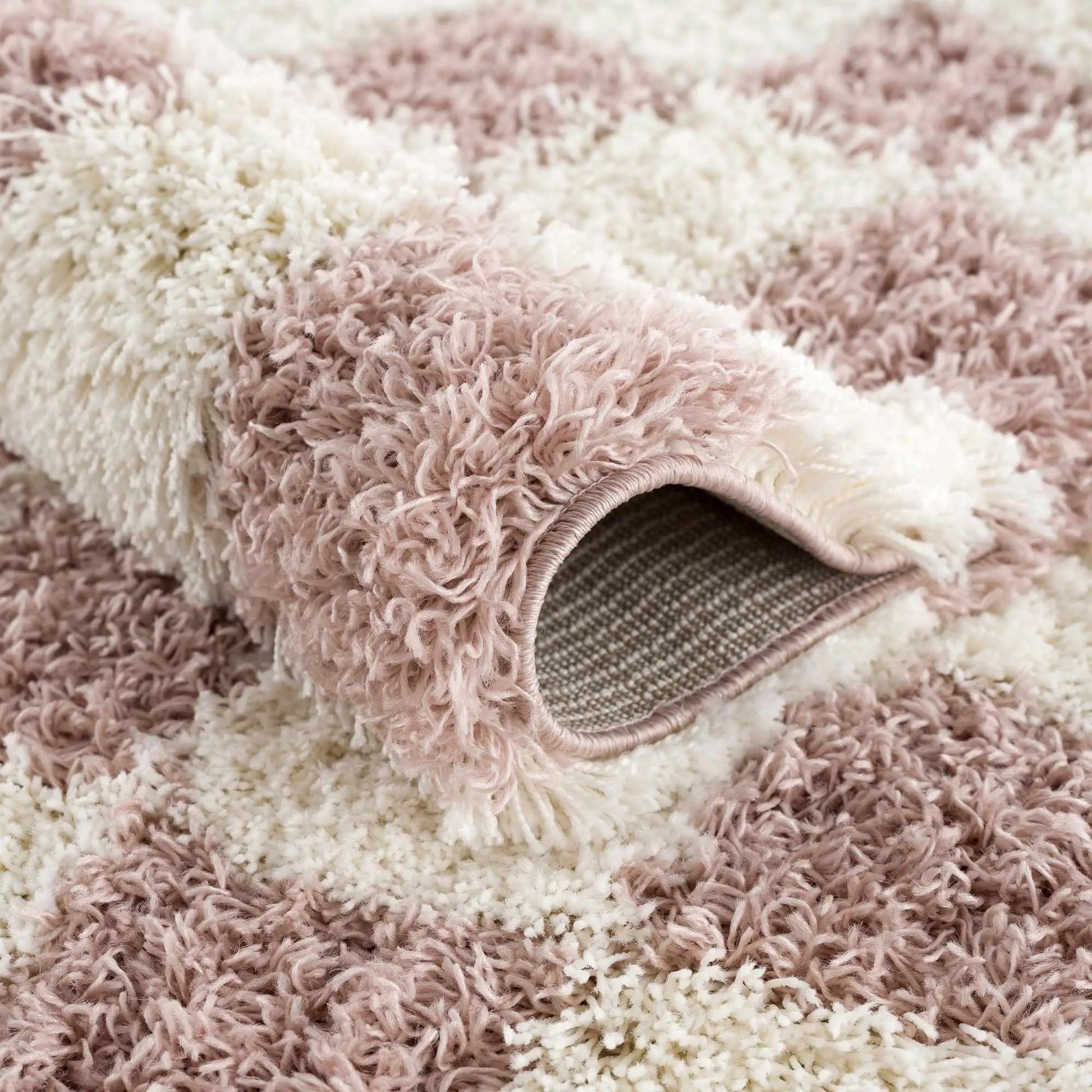 Atira Pink Checkered Area Rug from PriceLows™